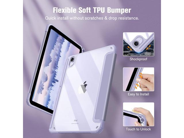 Fintie Hybrid Slim Case for iPad Mini 7 (A17 Pro, 7th Generation) 2024 / iPad Mini 6 (6th Gen) 8.3 Inch, [Built-in Pencil Holder] Shockproof Cover...