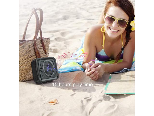 Solar Speaker Portable IPX6 Waterproof Bluetooth Speakers 15 Hours of Playtime Rich Stereo Bass Shockproof Dustproof for Home and Outdoor Wireless...