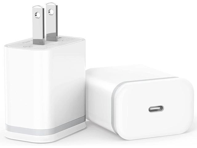 for iPhone 17 16 Charger, Fast Charging USB C Block 2-Pack 20W Type-C Phone Wall Plug Portable Power Adapter USBC Brick USB-C Box 15 14 13 12 11...