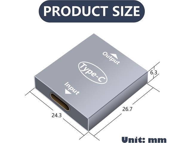 USB C Splitter Y Dual USB C Charger Adapter USB Female to Female Double USB C Port Hub Charger Power Split Adapter Splitter2 Pack