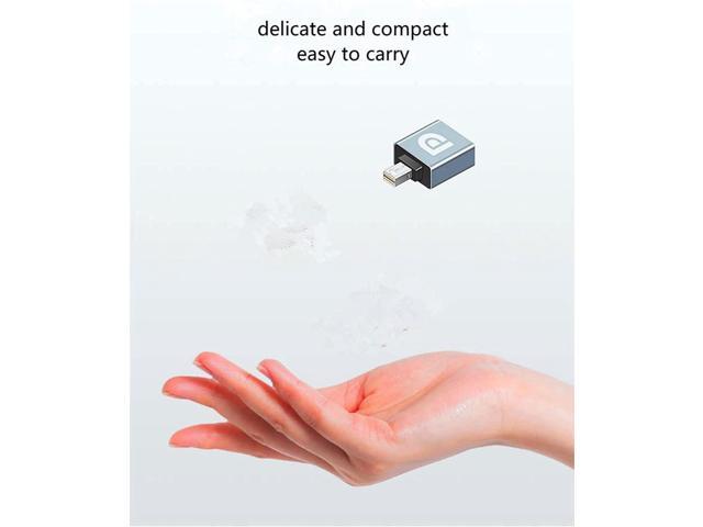S Mini Displayport to Displayport Adapter Converter 8K@60Hz Mini DP Male to DP 1.4 Female Adapter DP to Mini DP Extender for Laptop PC TV Monitor