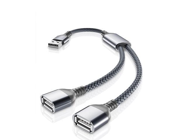 Basesailor USB Splitter Y Cable 3.3FT,USB A 1 Male to 2 Female Extension Cord Converter,Dual Double USB Port Extender Hub Data Charger Power Split...