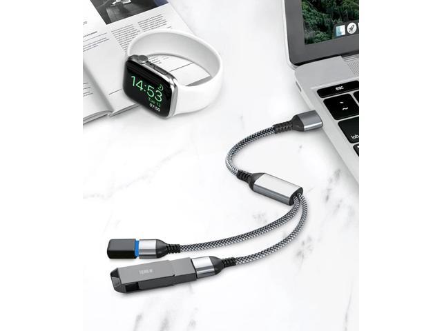 Basesailor USB Splitter Y Cable 3.3FT,USB A 1 Male to 2 Female Extension Cord Converter,Dual Double USB Port Extender Hub Data Charger Power Split...
