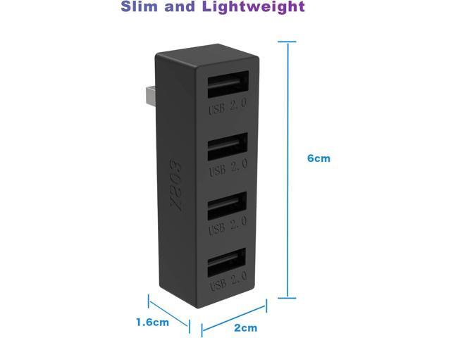 4 Ports USB Hub 2.0 for Xbox Series X/S, High Speed USB Hub Splitter Expansion Adapter Compatible with Xbox Series X/S Console