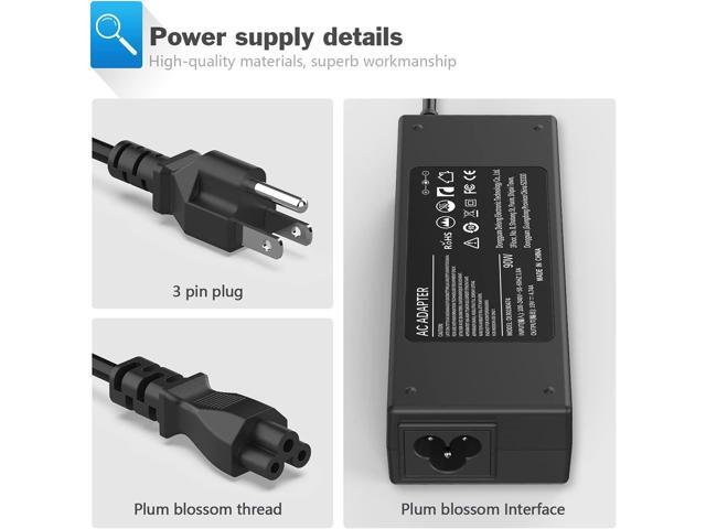90W Power Supply Cord Charger Adapter for HP Pavilion Dv4 Dv6 Dv7 G50 G60 G60T G61 G62 G72 2000;Elitebook 8460p 8440p 2540p 8470p 2560p 6930p 2570p...