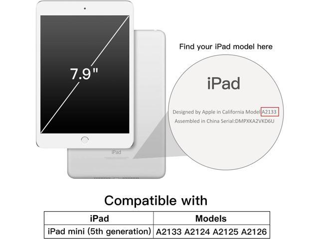 JETech Case for iPad mini 5 (2019 Model 5th Generation), Smart Cover with Auto Sleep/Wake (Black)