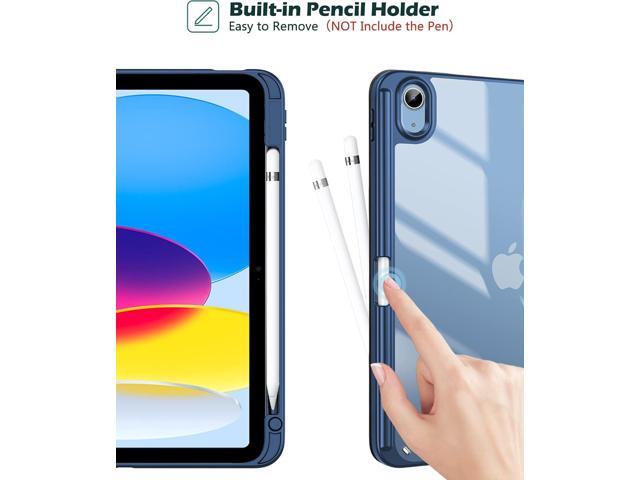 ProCase for iPad (A16) 11th Generation 11 Inch 2025/10th Generation 10.9 Inch 2022 Case with Pencil Holder, Hybrid iPad 11 10 Case with Clear Back,...