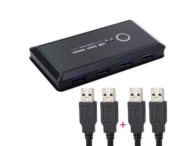 USB 3.0 Sharing Switch/Selector 2 Computer Sharing 4 USB 3.0 Device KVM - a