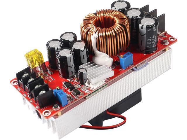 ACEIRMC 1500W 30A DC-DC Boost Converter DIY Step-up Boost Constant Stream Power Supply Module Board in 10-60V Out 12-90V Electric Unit Module...