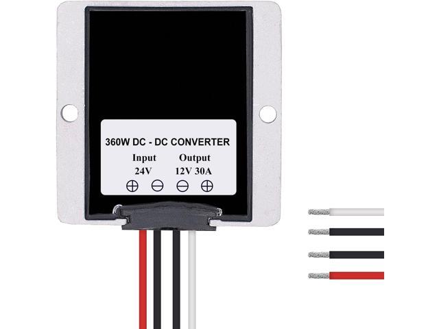 24V to 12V 30A 360W Step-Down Transformer DC to DC Buck Converter for Golf Cart Power Supply