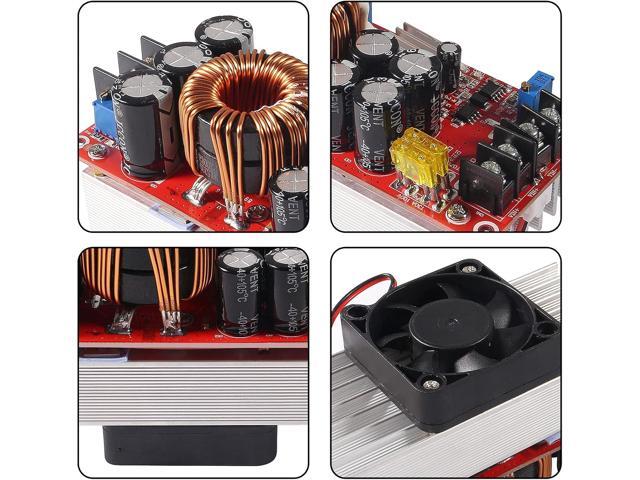 ACEIRMC 1500W 30A DC-DC Boost Converter DIY Step-up Boost Constant Stream Power Supply Module Board in 10-60V Out 12-90V Electric Unit Module...