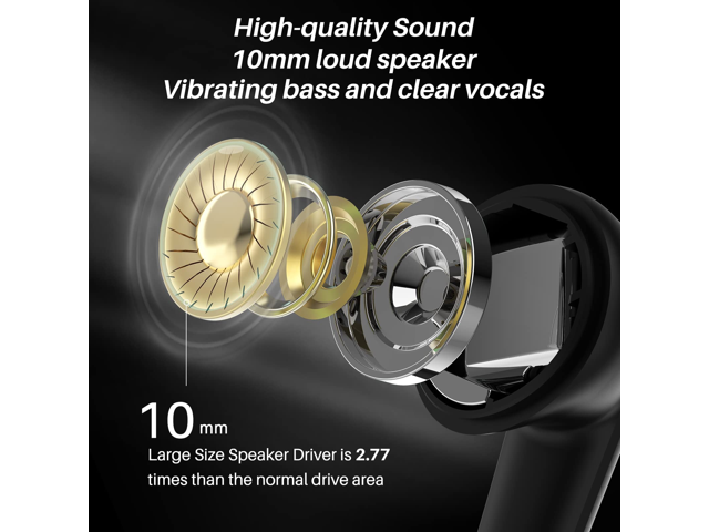 TOZO G1 Wireless Earbuds Bluetooth in-Ear Gaming Headphones with Microphone High Sensitivity Headset with Game/Music Mode Breathing Light and 45ms...