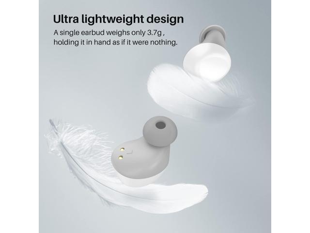 TOZO A1 Mini Wireless Earbuds Bluetooth 5.3 in Ear Light-Weight Headphones Built-in Microphone, IPX5 Waterproof, Immersive Premium Sound Long 12m...