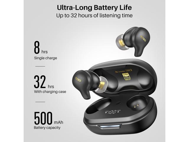 TOZO Golden X1 Wireless Earbuds Balanced Armature Driver and Hybrid Dynamic Driver, Bluetooth 5.3 Headphones OrigX Pro, LDAC & Hi-Res Audio,...