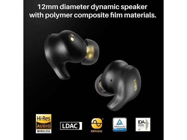 TOZO Golden X1 Wireless Earbuds Balanced Armature Driver and Hybrid Dynamic Driver, Bluetooth 5.3 Headphones OrigX Pro, LDAC & Hi-Res Audio,...