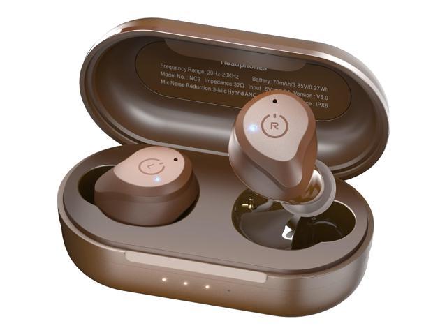 TOZO NC9 Wireless Earbuds Hybrid Active Noise Cancelling, Bluetooth in Ear Headphones, IPX6 Waterproof Stereo Earphones, Immersive Sound Premium.