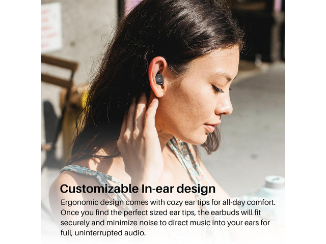 TOZO A1 Wireless Earbuds Bluetooth 5.3 in Ear Headphones Built-in Microphone, Immersive Premium Sound 24 Hours Playtime with USB-C Charging Case,...
