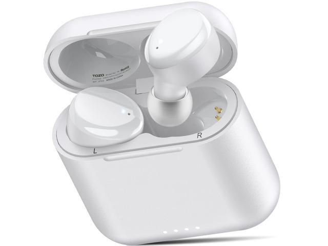 TOZO T6 True Wireless Earbuds Bluetooth Headphones Touch Control with Wireless Charging Case IPX8 Waterproof Stereo Earphones in-Ear Built-in Mic...