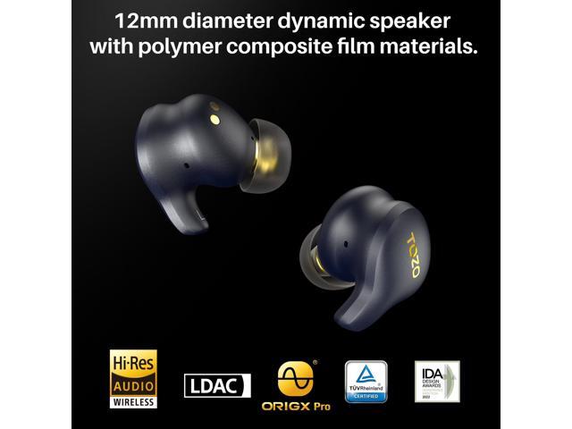 TOZO Golden X1 Wireless Earbuds Balanced Armature Driver and Hybrid Dynamic Driver, Bluetooth Headphones OrigX Pro,LDAC & Hi-Res Audio, Environment...