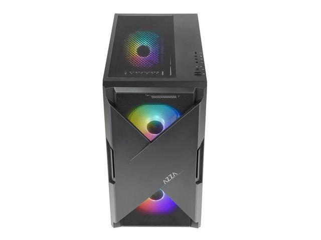 AZZA XANDER 150 / Mid-Tower PC Case / Supports up to 340mm GPU / Accommodates up to 7 x 120mm Fans / Black