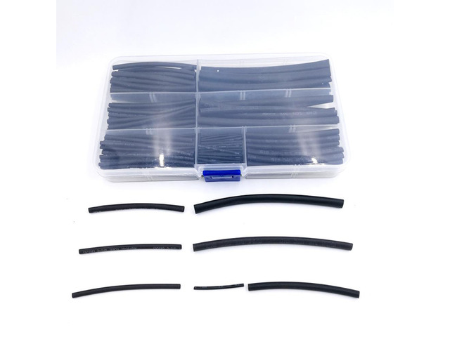 Heat shrinkable tube 200PCS/SET 1mm 2mm 2.5mm 3mm 4mm 5mm Tubing Sleeving Wrap Wire Cable Kit