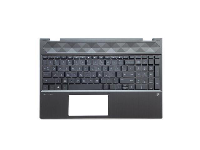 For Pavilion X360 15-CR TPN-W132 L20849-001 Laptop C Shell Upper Palmrest Keyboard Cover Backlight Case w/ Keyboard