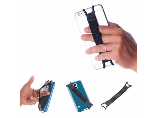 Universal Mobile Phone Holder Elasticated Strap And Strong Metal Bracket Back Finger One Hand Operation Anti-slip Accessories