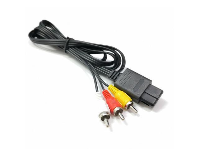 For N64 SNES Gamecube 6FT RCA AV TV Audio Video Stereo Cable Cord For Nintend 64 Exquisitely Designed Durable