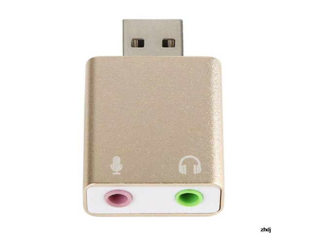 USB Sound Card USB To 3.5mm Audio Earphone Adapter External Sound Card 7.1 Audio Card For Mic Headphone Computer PC