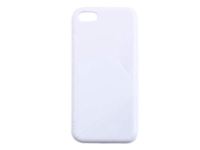 TPU S-Shape flexibility grip Soft Back Case cover for iPhone 5C