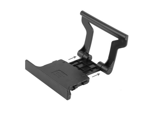 Durable Use Plastic Black Plastic TV Clip Clamp Mount Mounting Stand Holder Suitable for Microsoft Xbox 360 Kinect Sensor