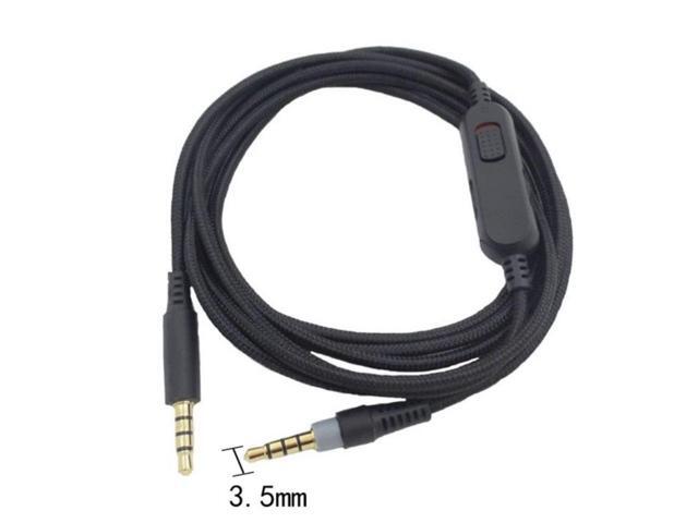 2M Earphone Audio Cable 3.5mm Male To Male Volume Control Cord Line For HyperX Cloud Mix Cloud Alpha Gaming Headsets Accessories
