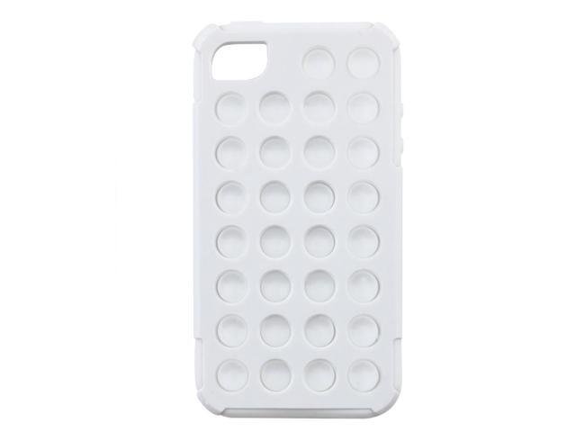 For Iphone4/4s White Wave Point Two In One Mobile Phone Cover