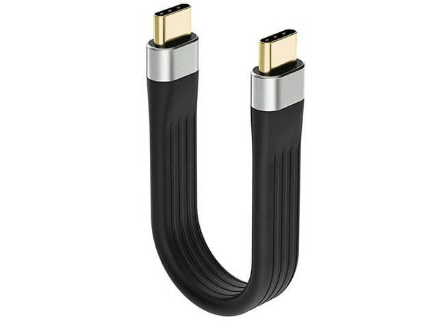 4K USB-C 3.1 Gen 2 Cable 10G Chip Short Type C Video Sync Charger Cable PD 60W 4K Video High-speed Data Transmission