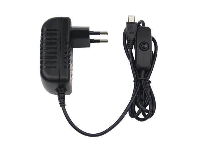5V 3A Power Supply Charger AC Adapter Micro USB Cable with Power On/Off Switch For Raspberry Pi 3 pi pro Model B B+ Plus