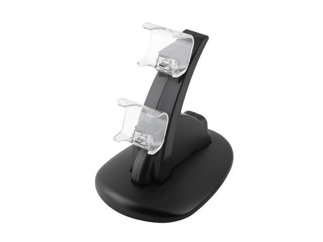 LED Dual USB Charging Charger Dock Stand Cradle Docking Station for Sony Playstation 4 PS4 Game Gaming Console Controller