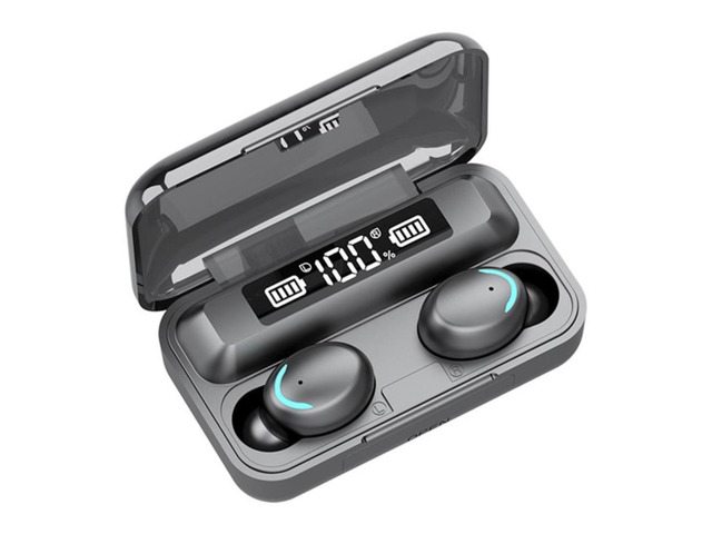 F9 Wireless Headphones TWS Bluetooth5.0 Earphones Sports Waterproof In-ear Earbuds LED Display Touch Control Headset With Mic