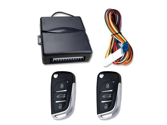 Universal Car Auto Keyless Entry System Button Start Stop LED Keychain Central Kit Door Lock with Remote Control