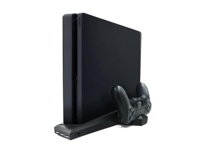 for PS4/PS4 Slim/ps4 Pro Vertical Stand with Cooling Fan Dual Controller Charger Charging Station for SONY Playstation 4 Cooler