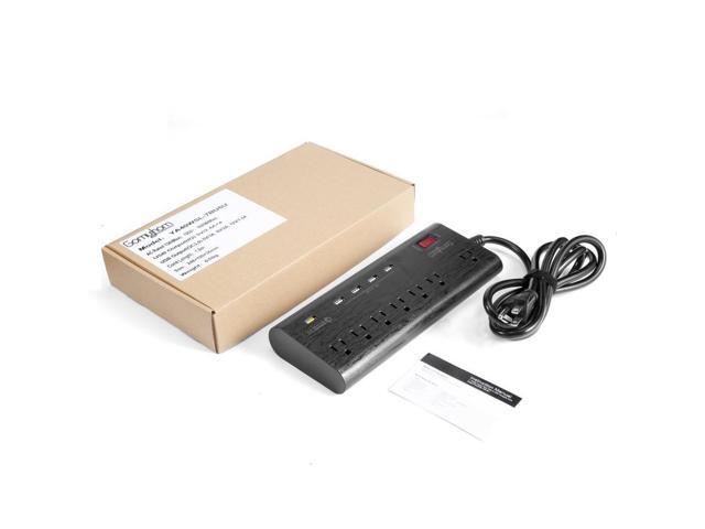 USB Charger Power Socket 7 Way Outlets 1 QC 3.0 USB Port and 4 Smart USB Port Extension Lead Power Strip Surge Protection