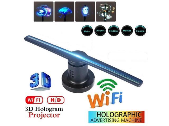 EU Plug 3D 224pcs LED Wifi 16GB Holographic Projector Display Fan Hologram Advertising Player LED Projection Display ACEHE