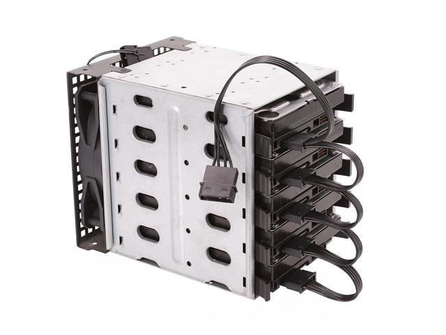 4pin IDE 1 to 5 SATA 15Pin Hard Drive Power Supply Splitter Cable Cord for DIY PC Sever 4-pin to 15-pin Power 60CM