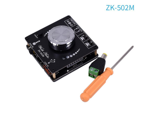 Bluetooth 5.0 ZK-502M Digital Power Audio Amplifier board 50WX2 Stereo AMP Amplificador Home Theater