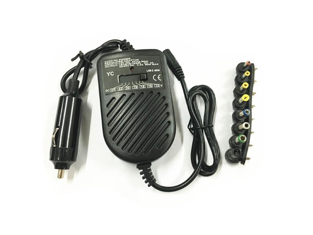 Universal 80W DC Car Charger Laptop Notebook Adapter Adjustable LED Auto Power S