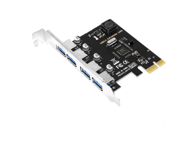 SSU PCI-E To USB3.0 Expansion Card Four Port High Speed Desktop USB3.0 Expansion