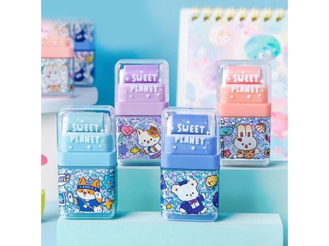 Sweet Planet Roller Eraser Student Correction Erase Learning Tools Cute Eraser