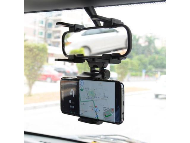 360° Car Rearview Mirror Phone Holder Mount Phone and GPS Holder Universal Phone Stand Support