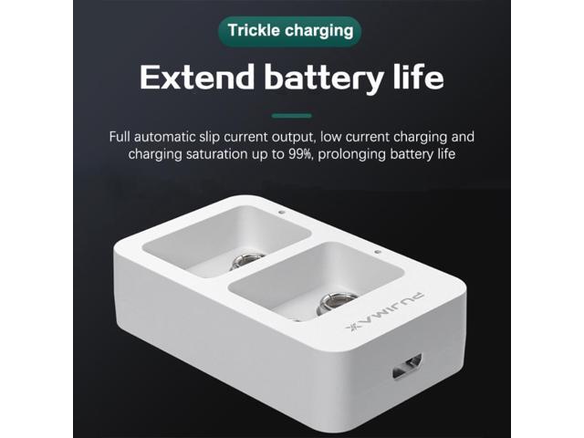 2-Slot 9V Charger Smart Fast Charger With LED Indicators USB Cable For 1-2 9V NiMH Rechargeable Batteries