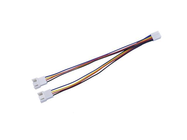 10pcs 4Pin 1 to 2 Extension Cable Splitter Wire Cable Connector CPU Chassis Fan Sleeve Adapter Power Line Adapter Cable