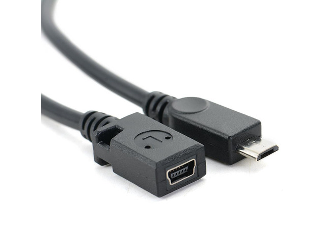 Mini USB Female To Micro USB Male 8 Pin To 5 Pin Connector Adapter OD4.0mm Line for Smart Phones Tablet PCs MP3/ MP4
